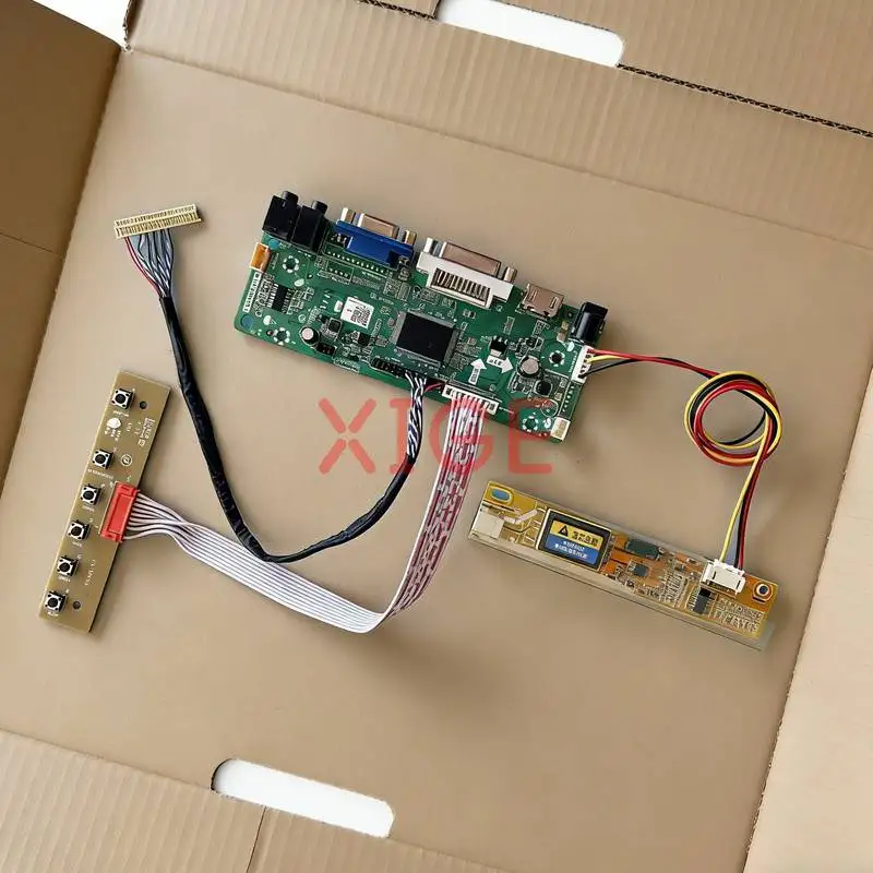 

Плата контроллера экрана для LTN154AT10 LTN154AT09 LTN154AT01 LTN154AT07 1-CCFL 1280x800 30-контактный LVDS VGA DVI HDMI Комплект для самостоятельной сборки