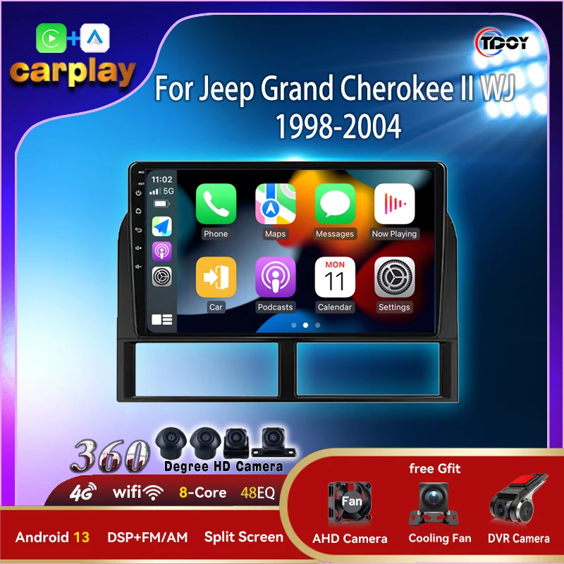 

Автомобильный радиоприемник для Jeep Grand Cherokee II WJ 1998-2004 авторадио 2Din Android мультимедийный автомобильный радиоприемник 8 ядер wifi gps видео