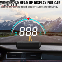 Car HUD Head Up Display OBD Speedometer Windshield Projector Smart Digital Water Temp Voltage Speed Meter With Overspeed Warning