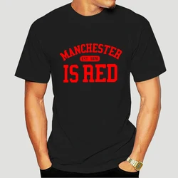 2020 New United Kingdom Red Letter Print T Shirt Men Cotton O-Neck Manchester Tee Shirts Camisa Masculina tee 3069X