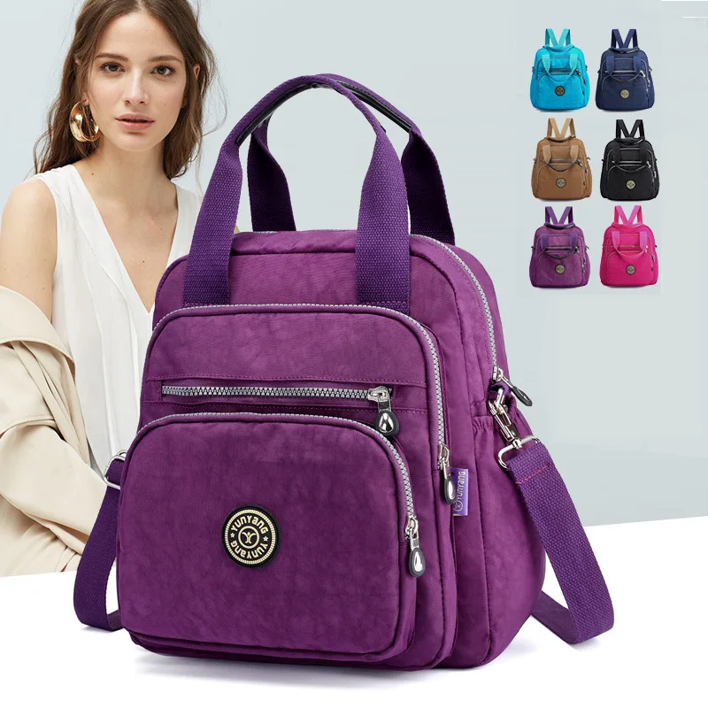 

Nylon Mummy Bag One Shoulder Crossbody Portable Large Capacity Women's Bag Travel Backpack Multifunctional Fashion Bag Backpacks