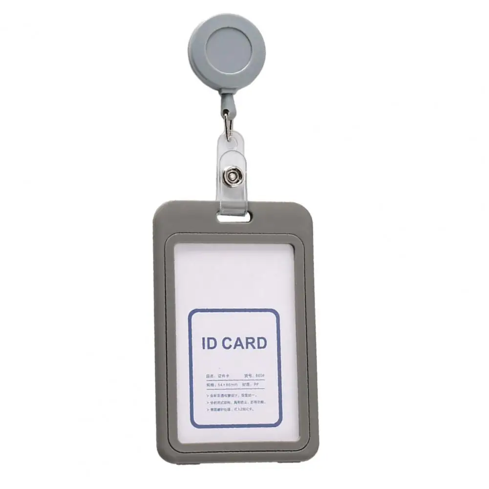 Work License Id Card Holder Aluminium Alloy Staff Badge Holder Secure Id Card Case for Work Permits Employee Name for Work