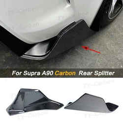 Rear Carbon Fiber AG Car Rear Splitters Bumper Diffuser For Toyota Supra A90 MK5 2019-2023 Add On Lip Apron Cover Trims FRP