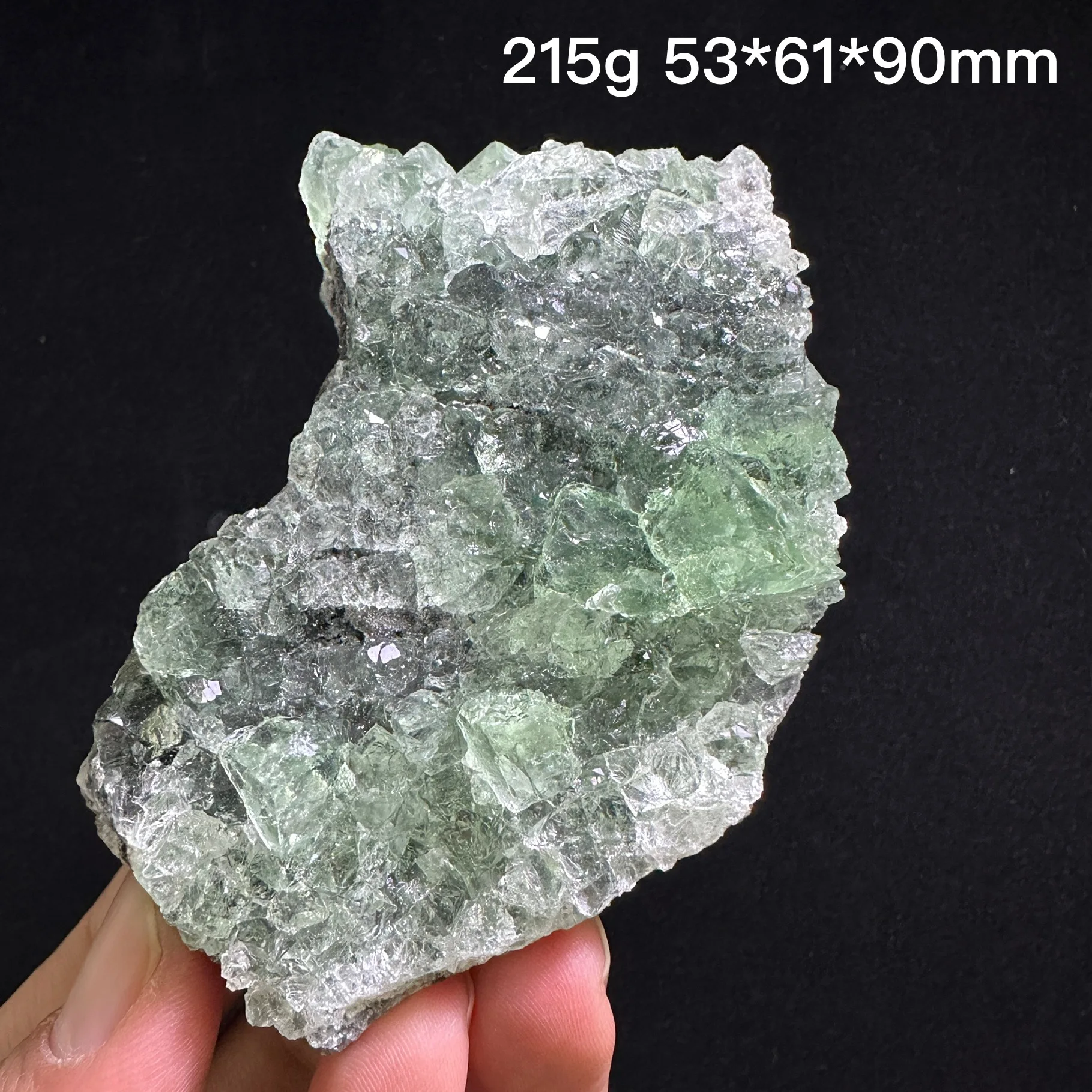 Natural fluorite Xianghualing green fluorite mineral specimen crystal quartz cluster rock gift treatment stone home decoration