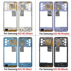 Для Samsung A32 4G A325F A32 5G A326F A326 средняя рамка Корпус рамка панель задний корпус панель Запасная часть