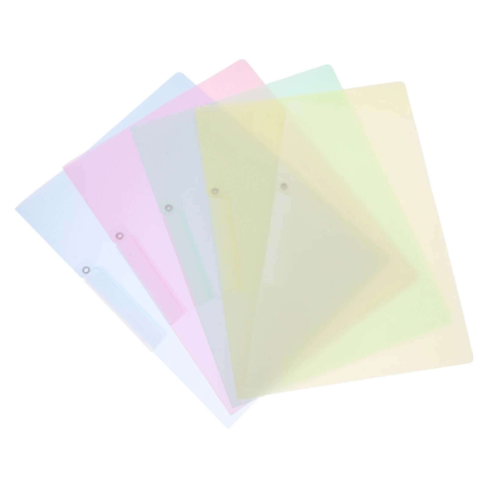 

5pcs File Folders Clear Report Covers Sliding Bar Paper Holders Office Supplies ResumeFolders ganizers Binders Project Papers