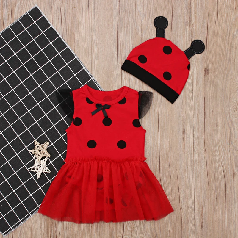 Set da 2 pezzi Estate Neonate Vestiti Cartoon Carino senza maniche in maglia di cotone Tute Tute Boutique per bambini Abbigliamento BC1348