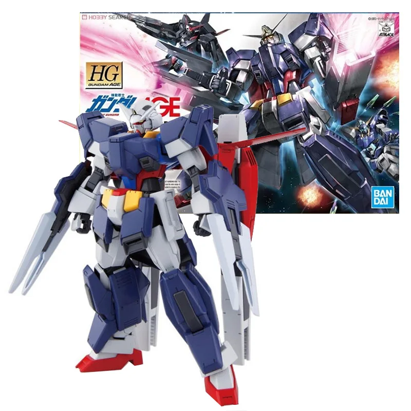 

Bandai Genuine Gundam Model Kit Anime Figure HG 1/144 AGE-1 Full Glansa Collection Gunpla Anime Action Figure Toys for Children