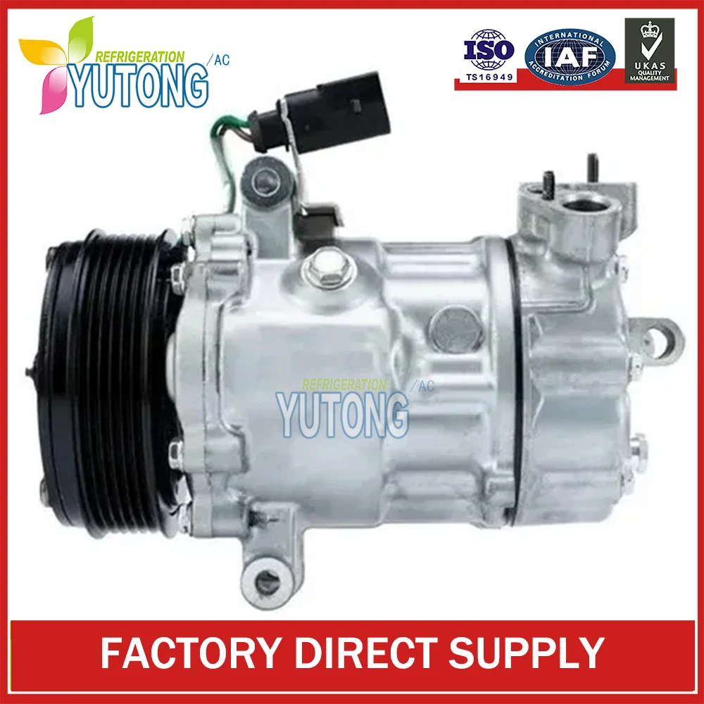 SD6V12 AC Compressor For VW Polo Derby Vento-IND SKODA FABIA RAPID 14339N 6RF820803A 6R0820803A 6RF820803B 6R0820803B 6RF820803