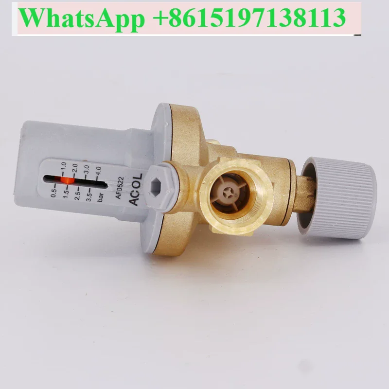 Constant pressure replenishment valve visual adjustment with graduated floor heating air energy air conditioning heating system