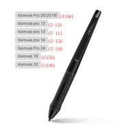 HUION Lápiz sin batería PW507 2 teclas exprés Lápiz óptico digital para tableta de dibujo Monitor Kamvas Pro 12/13/16/20(2019), Kamvas 16/20
