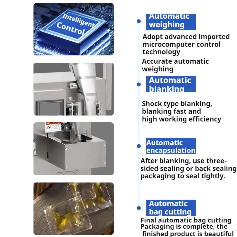 آلة تعبئة وختم السوائل الصغيرة الأوتوماتيكية من PBOBP، حليب الماء النقي، زيت الطعام، آلة تعبئة الأكياس الصغيرة