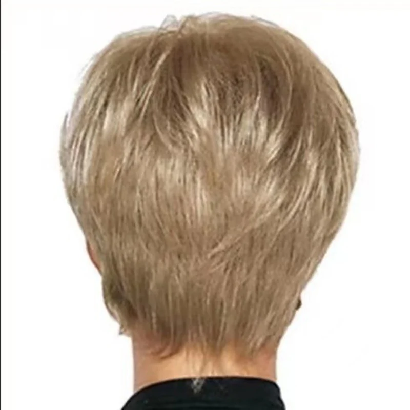Cocktail Party Lady Fluffy Short Hair Ball Clothing Match Chemical Fiber Straight Hair Wig Cover Banquet Headwear Ear Length Bob