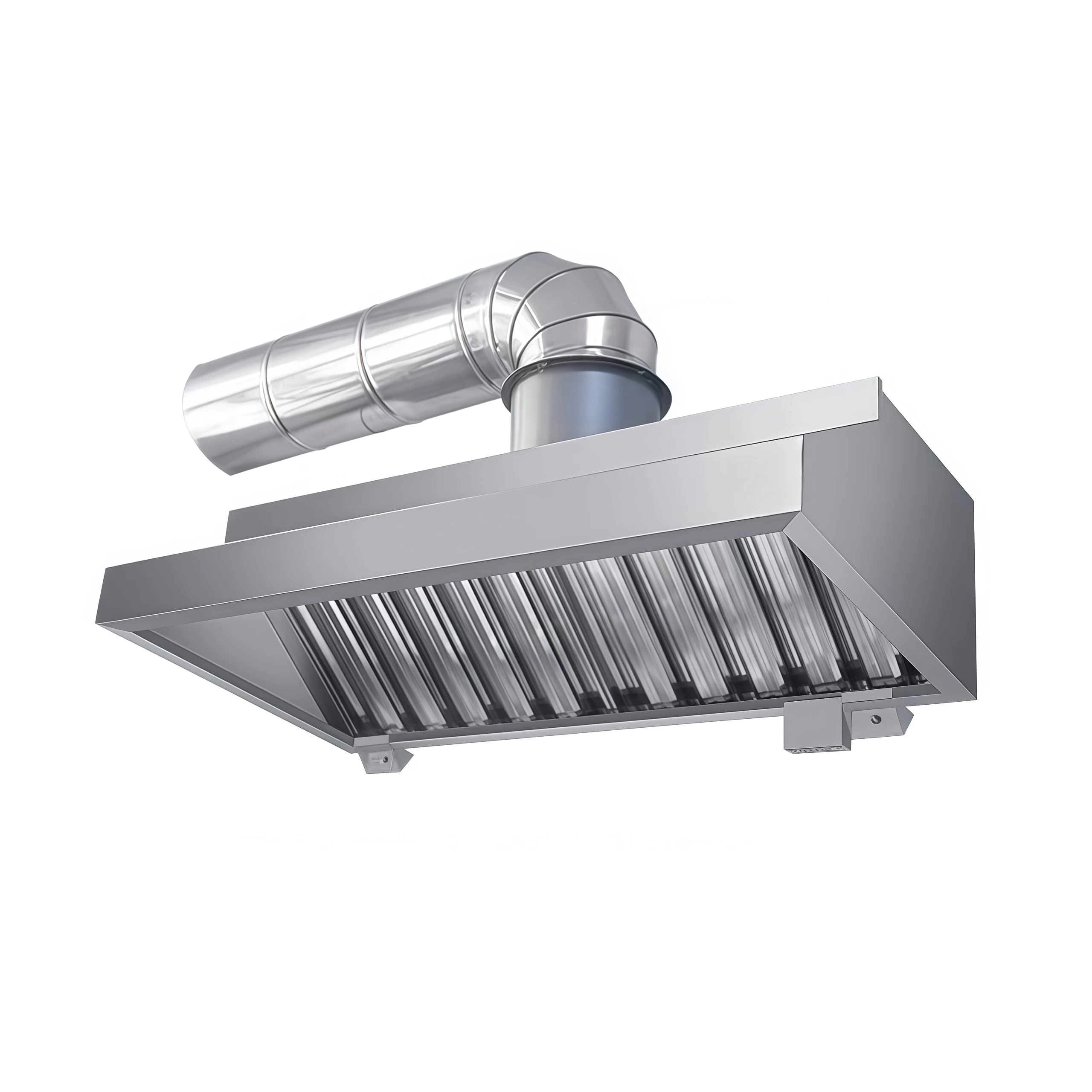 Commercial Stainless Steel Cooker Smoke Exhaust Vent Hood Restaurant Hotel Kitchen Extractor Range Hood System