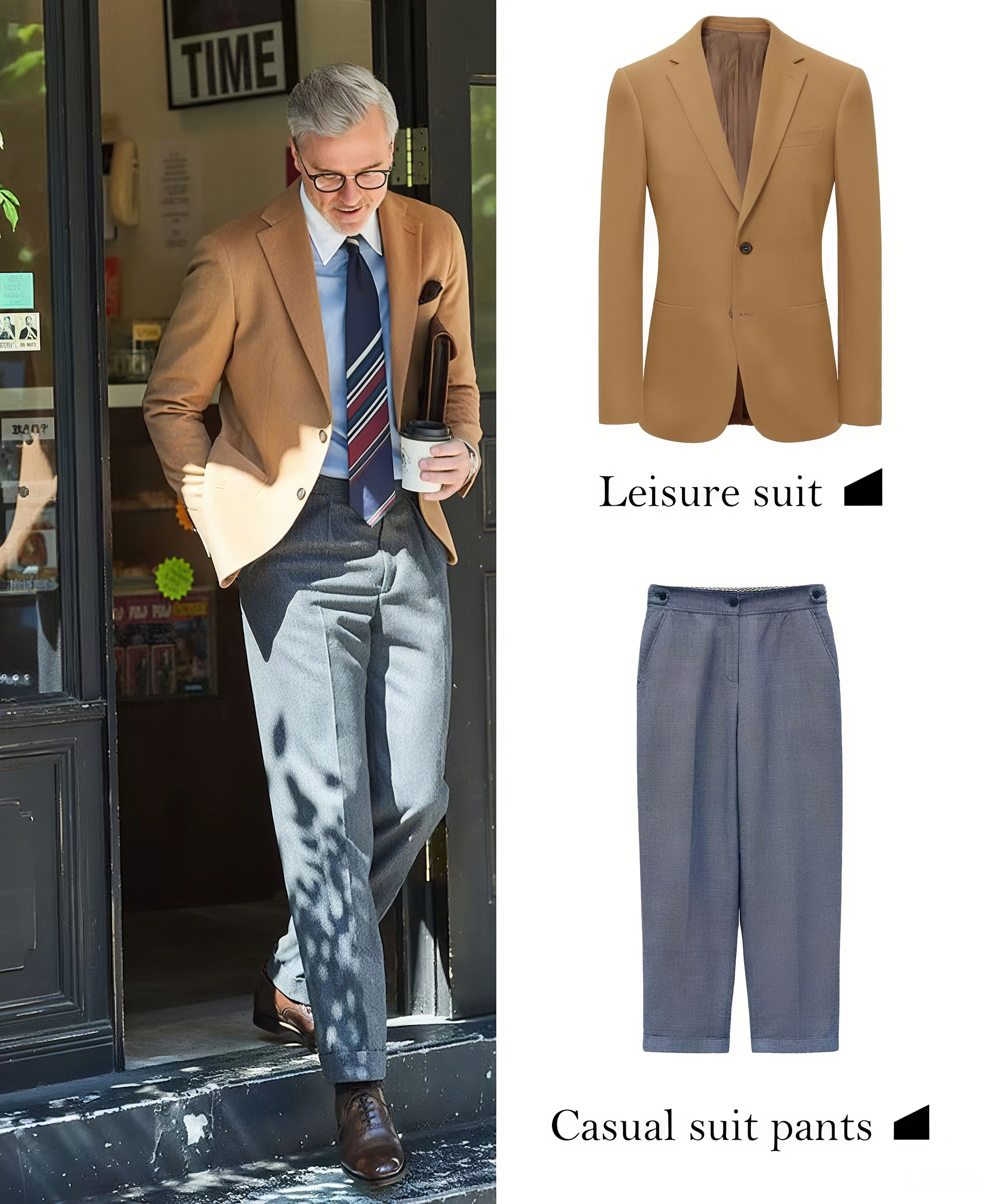 

FWRD Classic Camel Suit Simple Business Style Single Breasted Camel Suit Slim Fit Camel Suit Basic Blazer #FWRD0015