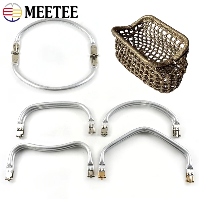 

1-4Pcs Aluminium Tube Bag Handle Metal Kiss Clasp Purse Frame Wallet Buckle Clutch Bag Parts Sewing Bracket Hardware Accessories
