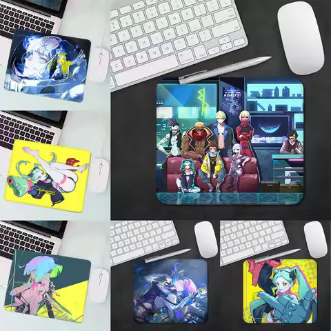 C-Cyberpunk Anime E-Edgerunners Gaming Mouse Pad XS Small Mousepad For PC Gamer Desktop Decoration Office Mouse Mat Deskmat Rug