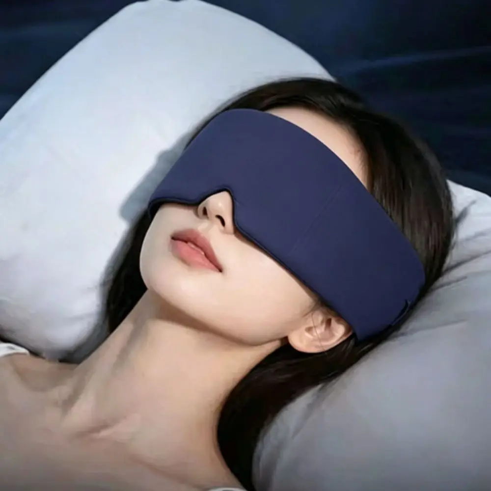 Soft Smooth Fabric Gravity Sleep Eye Mask Gentle Touch Balanced Gentle Weight Gravity Eye Mask Portable Slim Size Flexible Edge