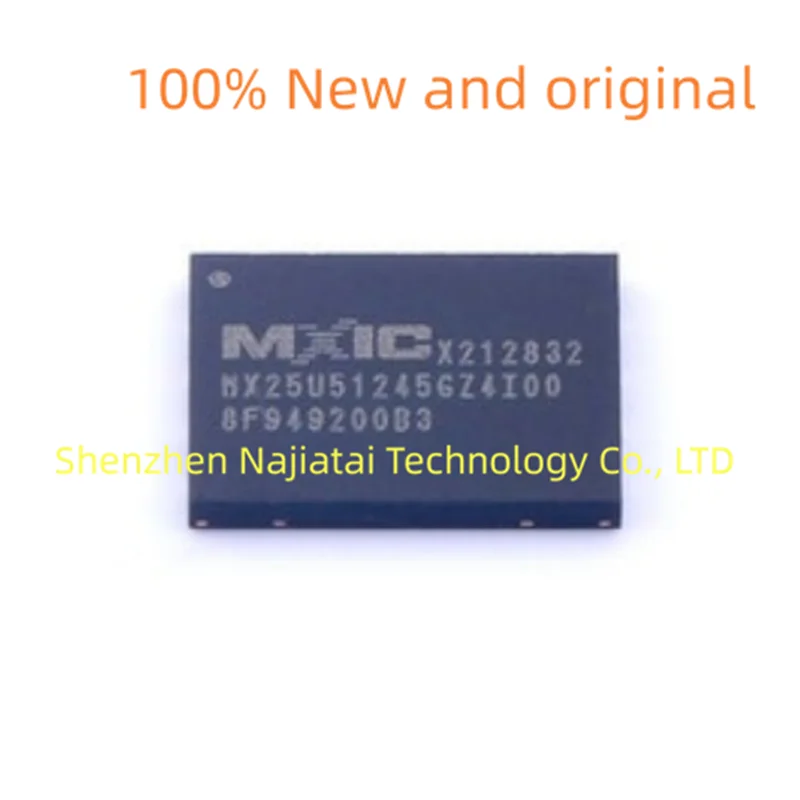 5pcs/Lot 100% New and Original MX25U51245GZ4I00 WSON8 IC