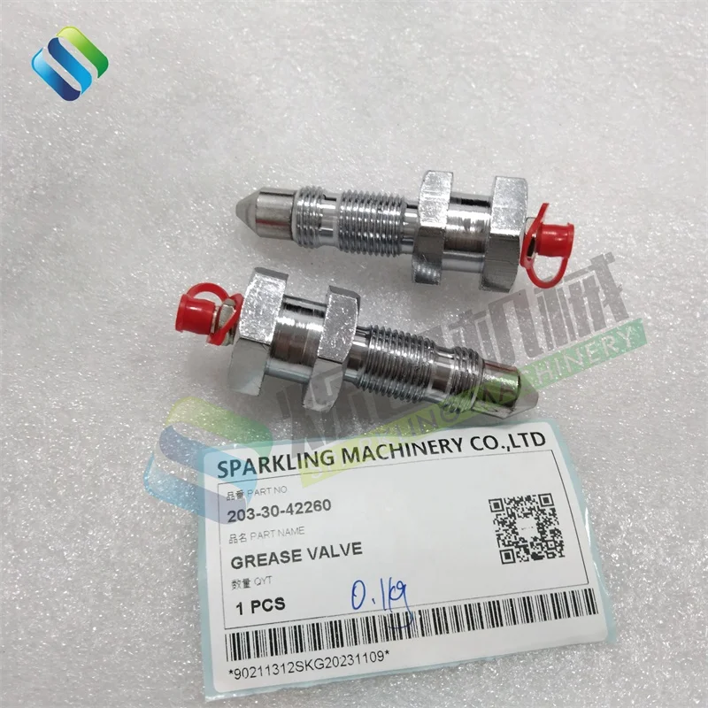 Válvula de grasa 203-30-42260 de los recambios 2033042260 del excavador de SKGM 203-30-42260 PC100 PC60