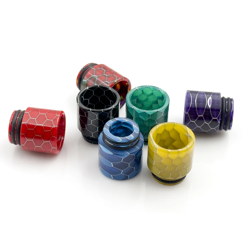 Resin 810 Mouthpiece Snakeskin Epoxy Drip Tip For TFV12 Dead Rabbit RDA Tank Vaper Accessories