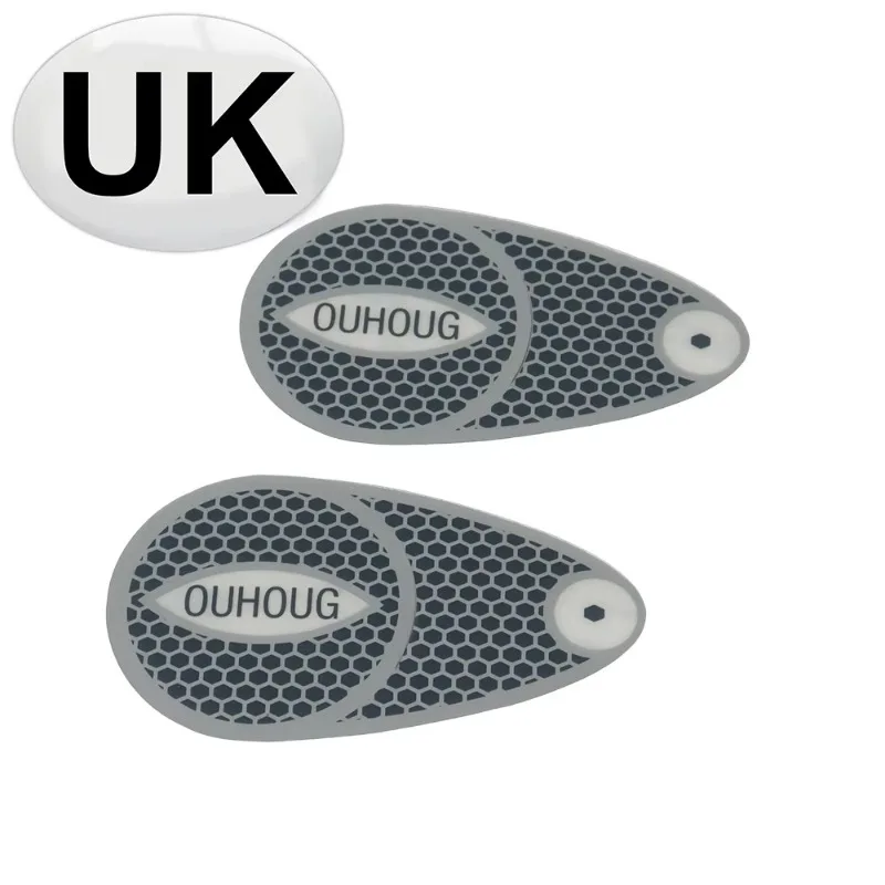 Travel European Driving Protection Set Headlamp Beam Deflector Converter Car Warning Triangle For UK Plate Europe France Driving