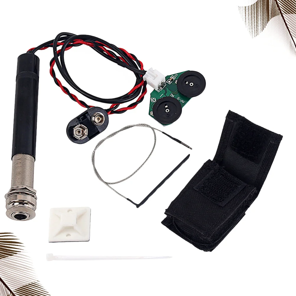 Préampli de contrôle du Volume, réglage de la tonalité pour guitare acoustique, Installation cachée, prise d'extrémité, micro de basse active piézo-électrique