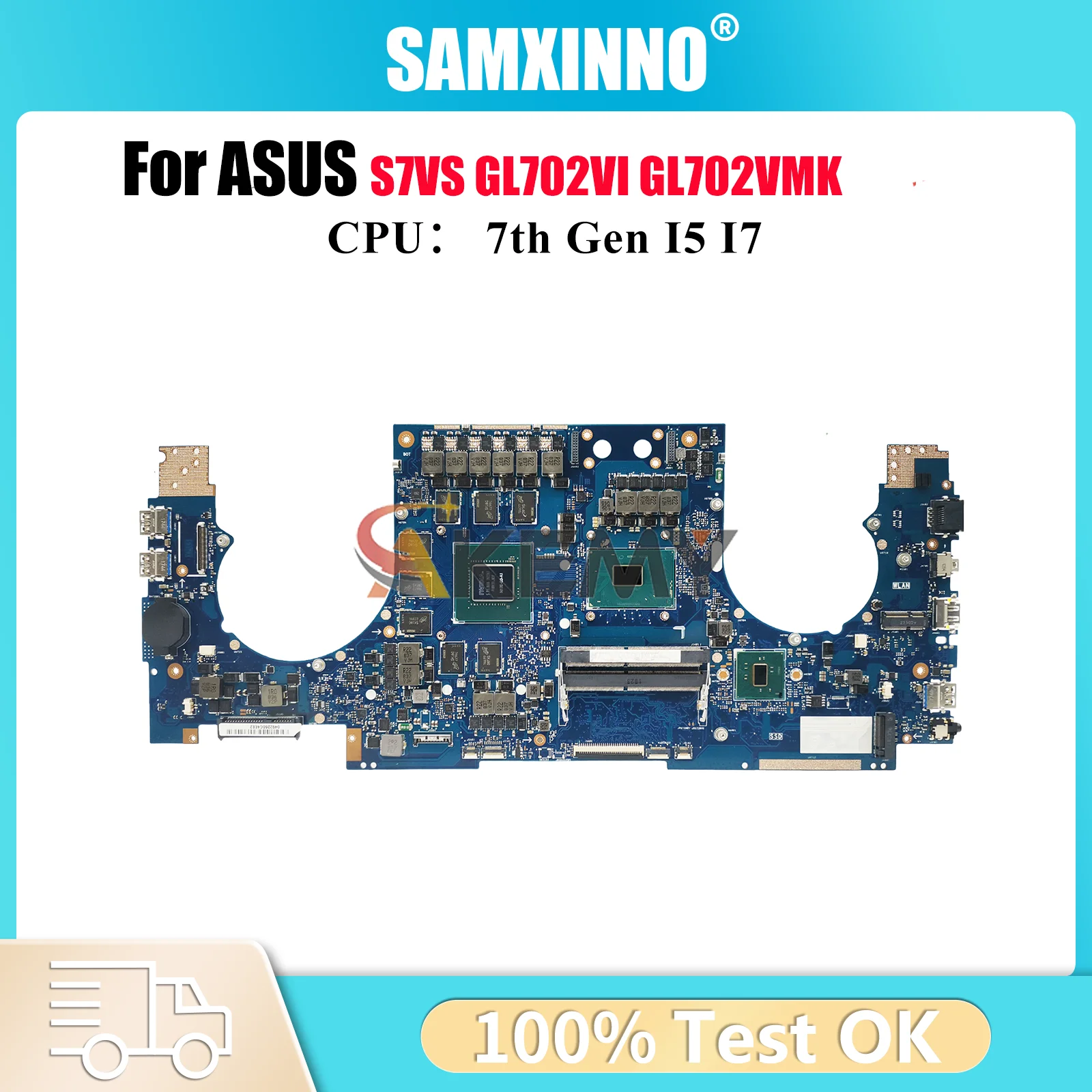 

GL702VI Laptop Motherboard For ASUS ROG Strix GL702VSK GL702VMK S7VS GL702VI GL702V Mainboard With I5 I7 CPU 100% tests OK stk