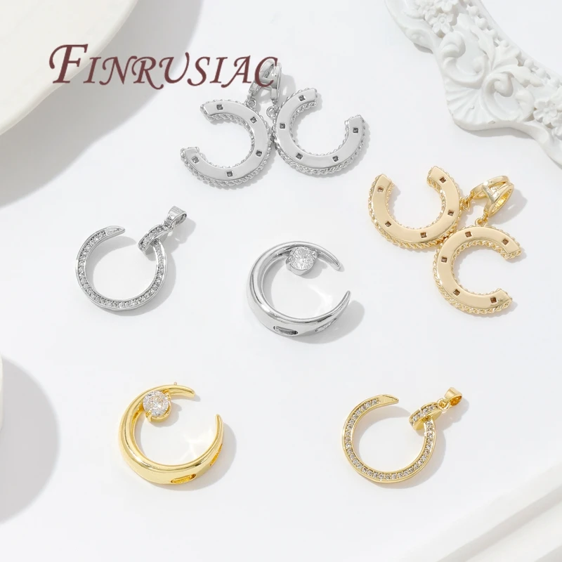 Charm Jewelry Making 18K Real Gold Plated Jewellery Charms Accessories,Pendant For Needlework,Fashion Star/Moon Pendant