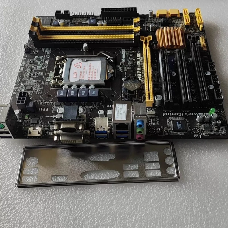 Placa base H87M-PLUS Micro ATX LGA1150, 4 ranuras de RAM, puerto HDMI, compatible con Intel Core DDR3 de 4.ª generación, placa base de escritorio para ASUS