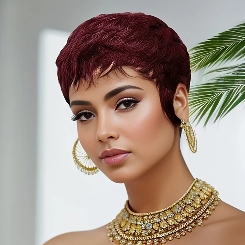 Red Wig Human Hair …