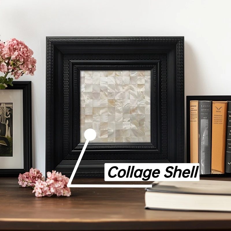 Shell Painting Retro Decorative Paintings Entrance Living Room Wall Calligraphy Creative Aesthetic Design Artistic Paintings