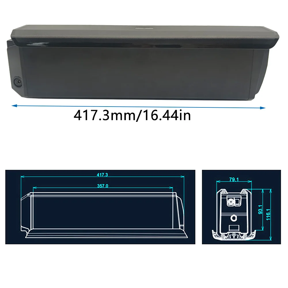 King Kong E-bike Battery 36v 25Ah 48v 15Ah 20Ah 52v 20Ah Semi-Hidden Battery Case for Zebra Cobra Cobra Pro Big Dog Nitro EBike