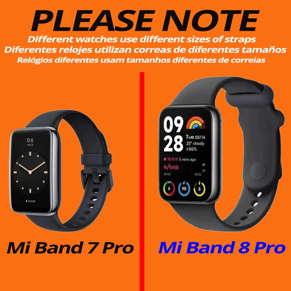 Correa de Metal para Xiaomi Mi Band 7 pro, pulsera para Xiaomi Mi band 7 pro, correa de reloj, funda protectora de Metal de acero inoxidable