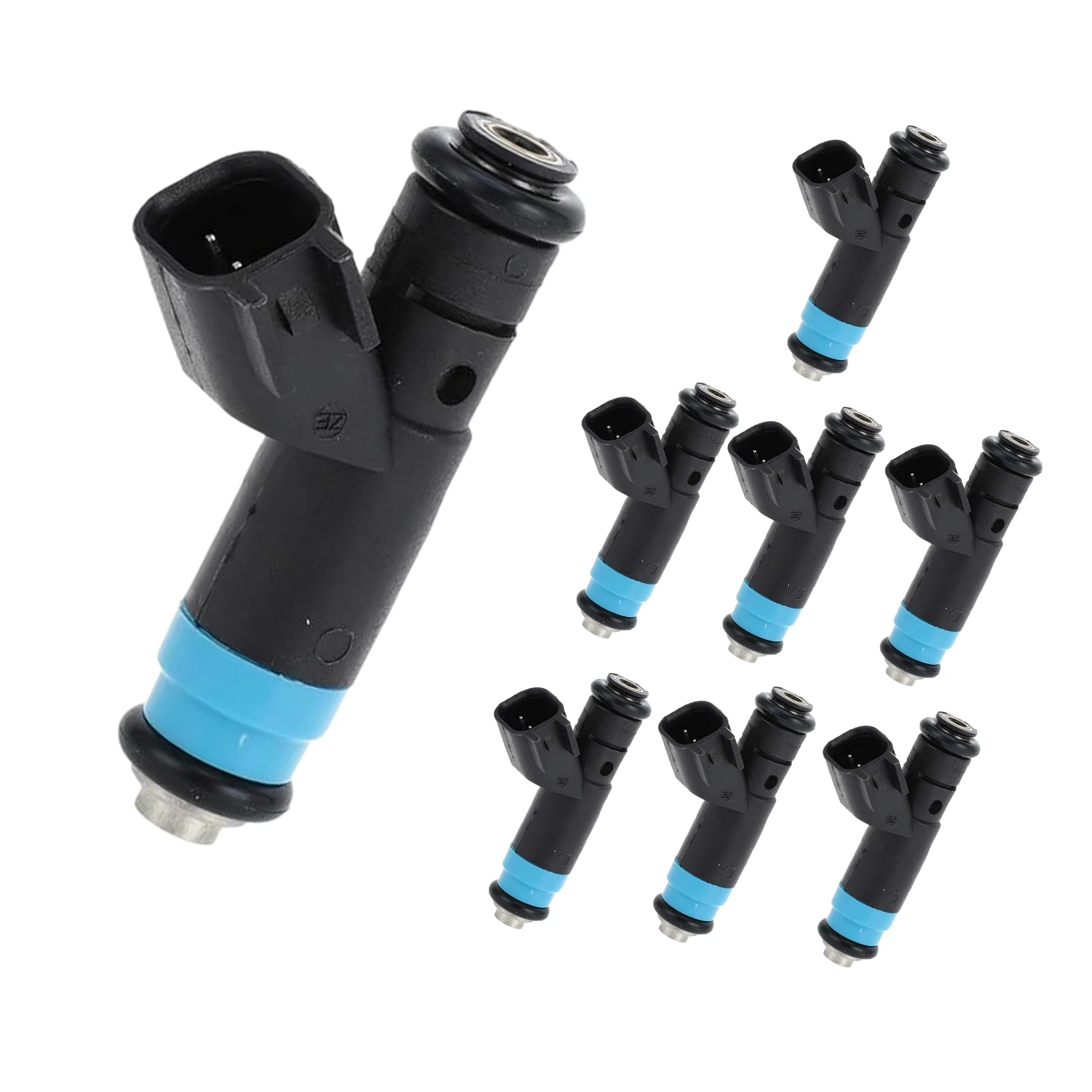 53032142AC 8pcs Fuel Injector for Dodge Ram 1500 (ST, SLT, Laramie, Crew Cab Pickup 4-Door 5.7L 2003) FJ655