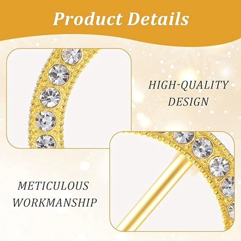4er-Set Strass-T-Shirt-Clips, modische Strass-Schalclips, elegante Schal- und Taillenverschlüsse für Kleidung, Halstücher und Schals