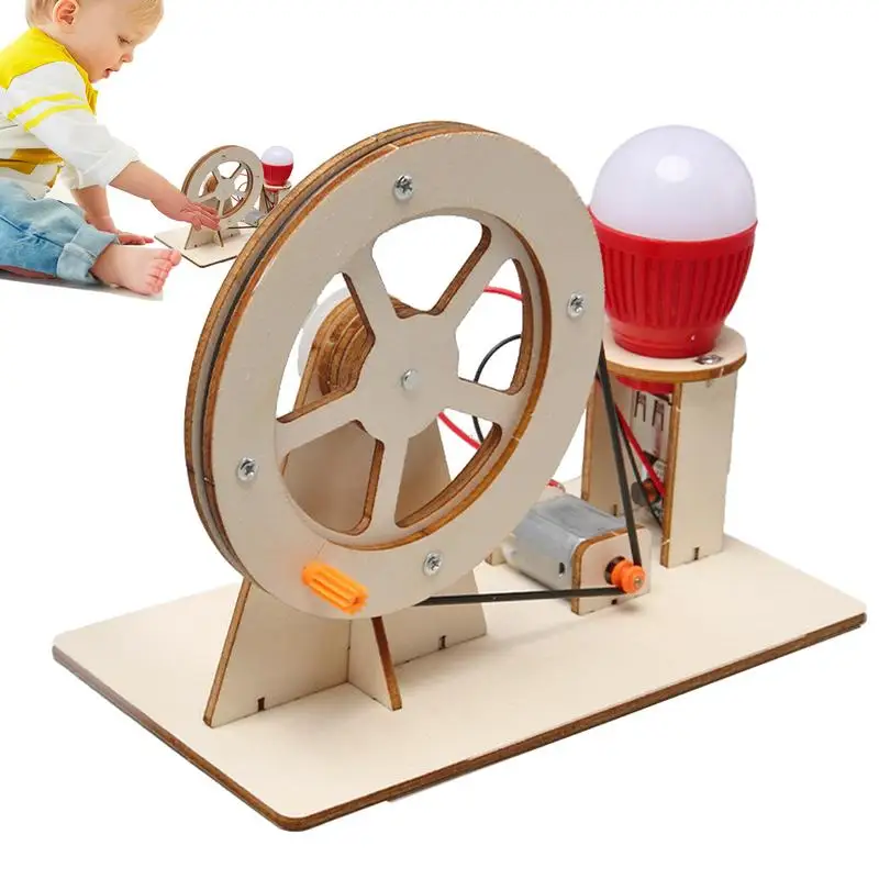 

Electricity Generator Toy Education Science Kit Wooden Educational Science Kit Generators Science Project For Kids