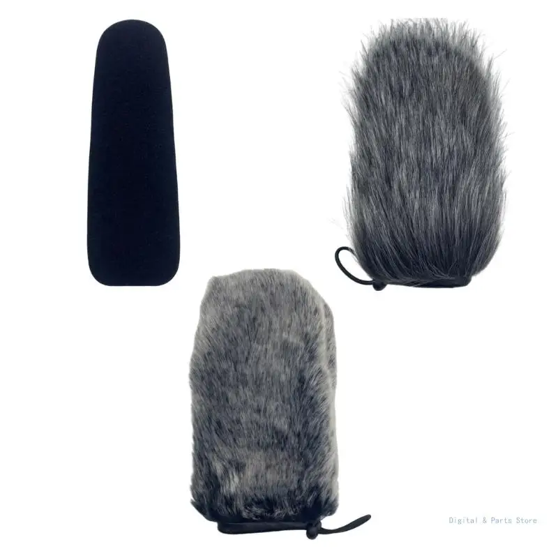 

M17F Microphones Windshield Furry Windproof Muff Windscreen Cover for GO Mics