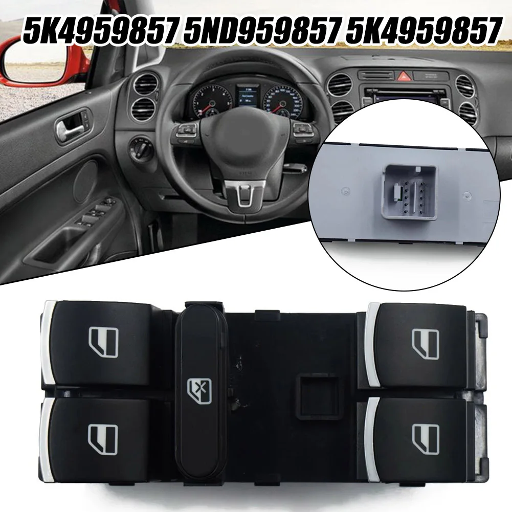 

Front Left Driver Side Power For Window Switch Suitable for Tiguan For Golf and (2009 2017) OEM Part 5K4959857