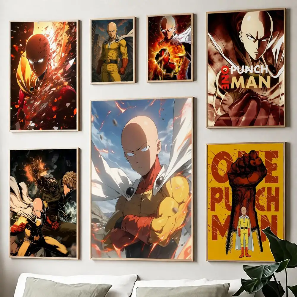 ANIME O-ONE P-PUNCH-MAN Poster Paper Print Home Living Room Bedroom Entrance Bar Cafe Art Painting Decoration