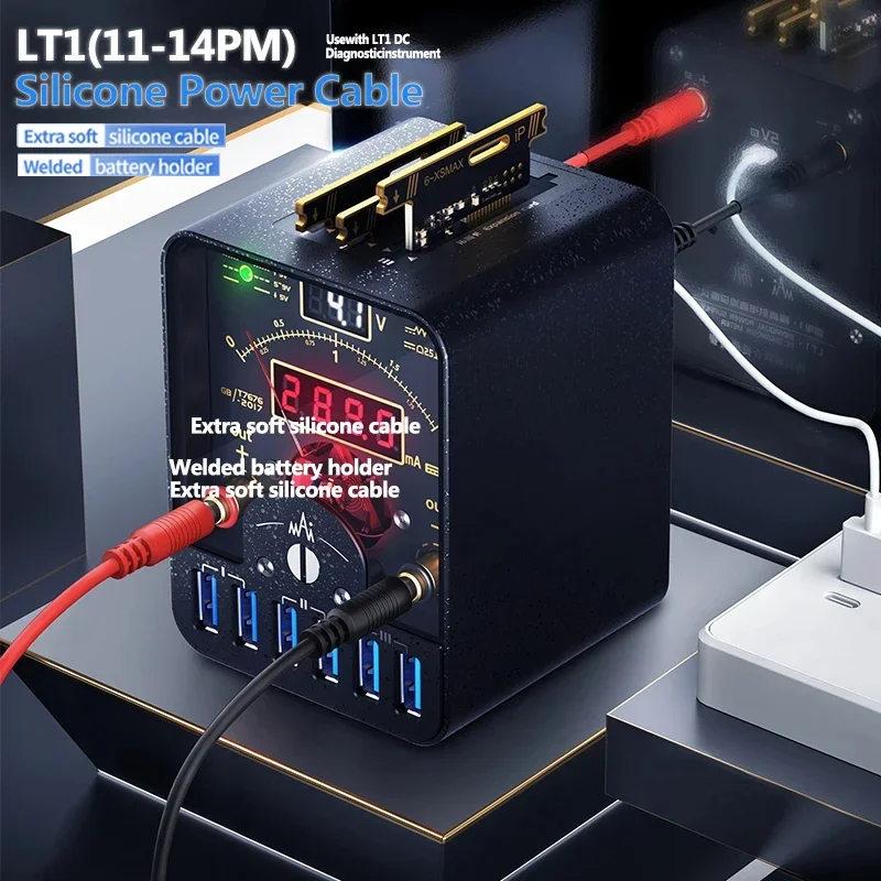 Qianli lt1 Insulate Power Supply DC Diagnosis Instrument for Phone Boot Test Cable With Type C Interface Fast Charger Power Met