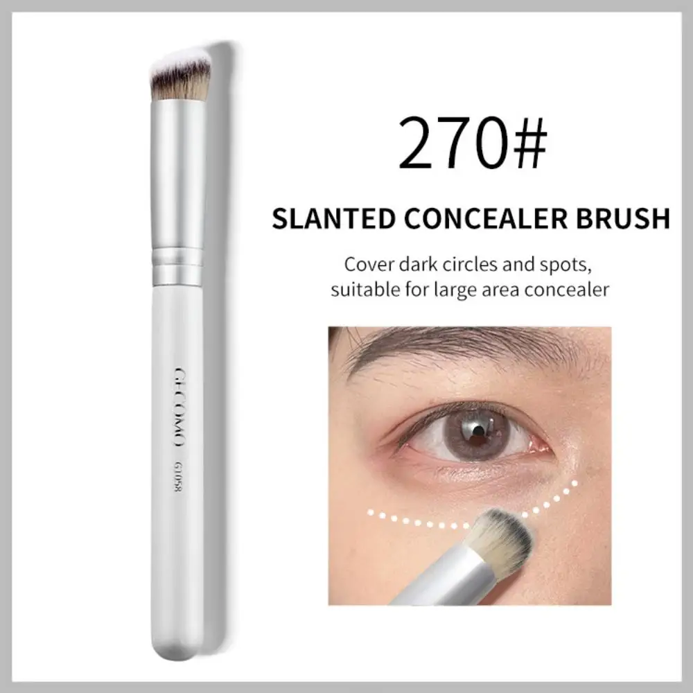 GECOMO Popular Oblique Concealer Brush Precise Concealer Traceless Soft Bristles Suitable For Beginners Makeup Brush