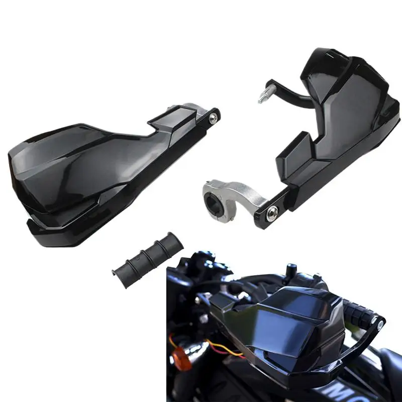 1 Pair Motorcycle Hand Guard Motorcycle Handlebar Hand Protection Aluminum Alloy Shield Anti-fall Motorbike Handguard for riding