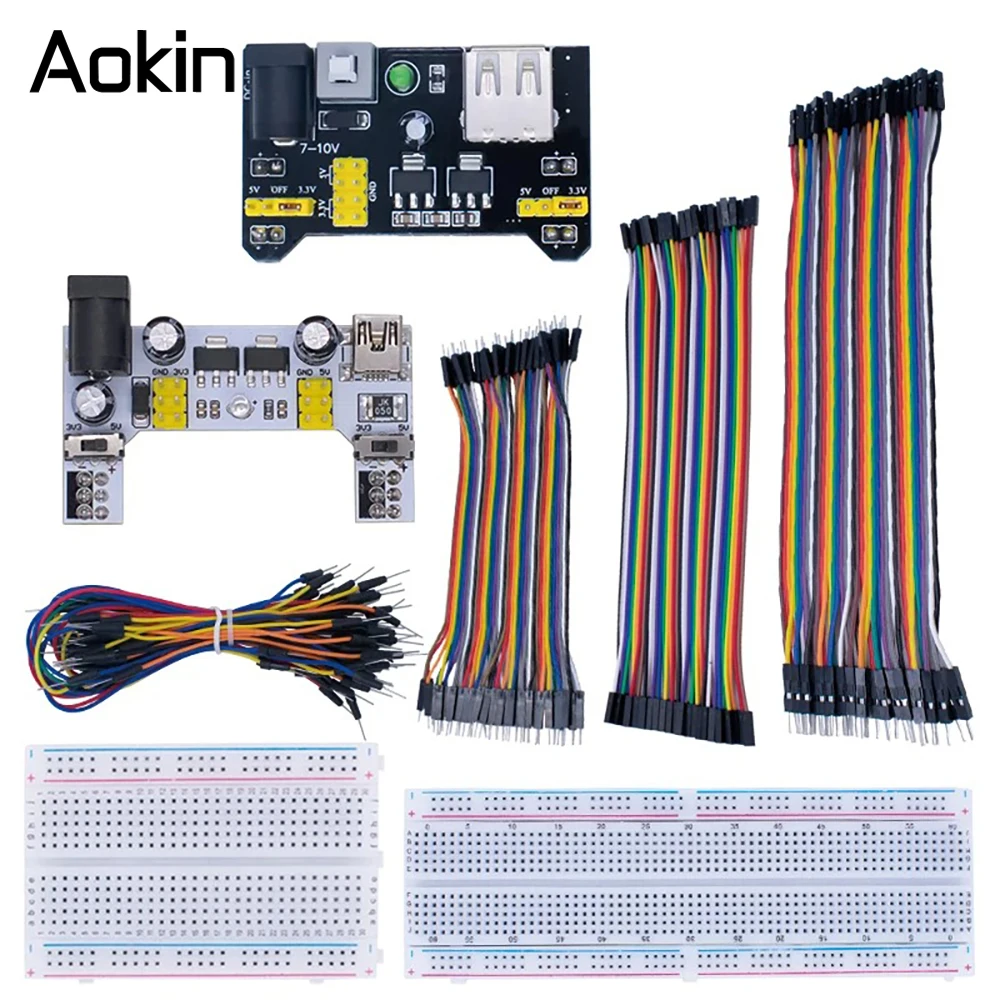 NEW MB-102 MB102 Breadboard 400 830 Point Solderless PCB Bread Board Test Develop DIY for arduino laboratory SYB-830