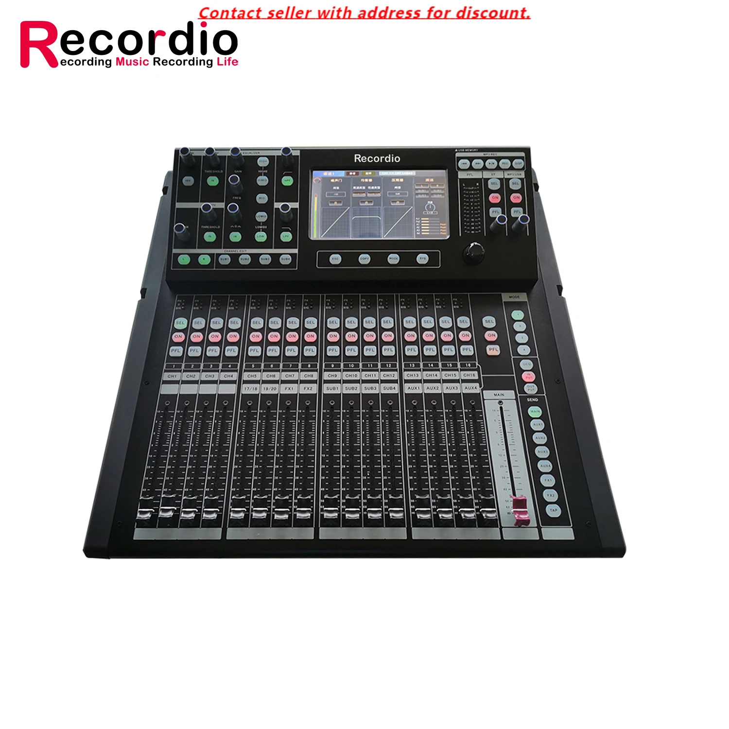 

GAX-TZ20 Professional DJ Audio Mixer 24 Channels Audio Mixer Digital Mixer Mixing Console