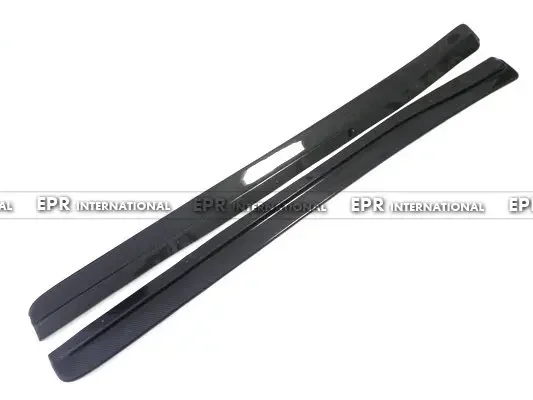 Car-styling Carbon Fiber Feed Style Side Skirt Add on Glossy Fibre Door Accessories Fit for Mazda RX7 FD3S