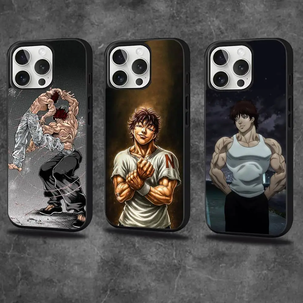 

Baki Anime H-Hanma Phone Case For iPhone 17,16,15,14,13,12,11,Pro,Max,Plus,Mini,SE4,E Magnetic Magsafe Wireless Charging
