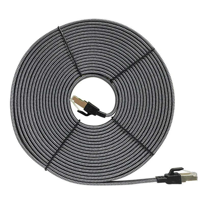 0.5M-30M CAT 8 Ethernet Cable High Speed 40Gbps 2000Mhz Network Lan Cord RJ45 Shielded Indoor for Router PC PS5 Modem Xbox