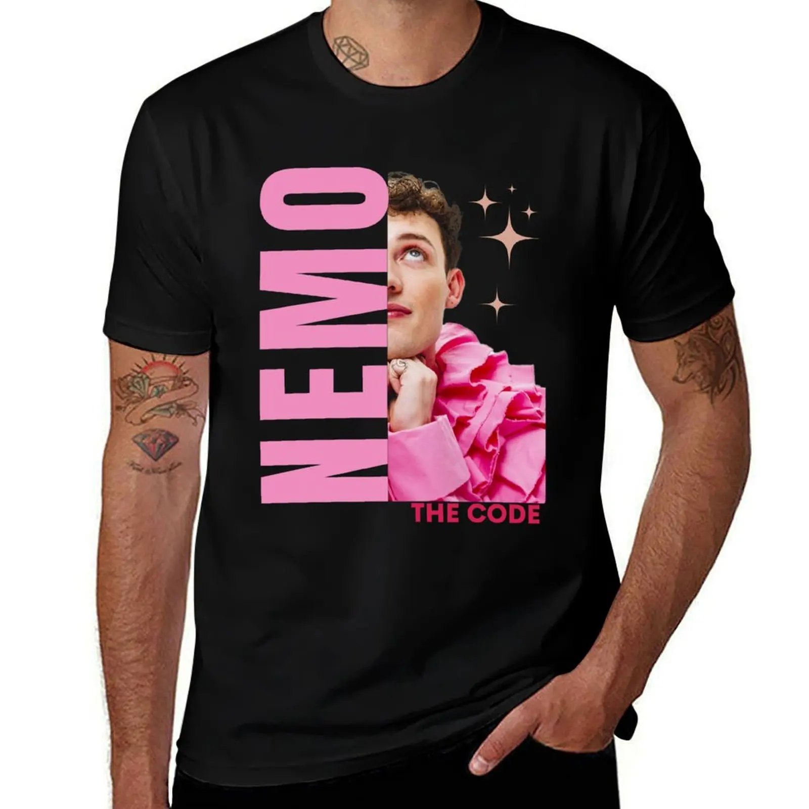

Nemo Eurovision Switzerland 2024 T-Shirt man t shirts graphic man t shirts cotton