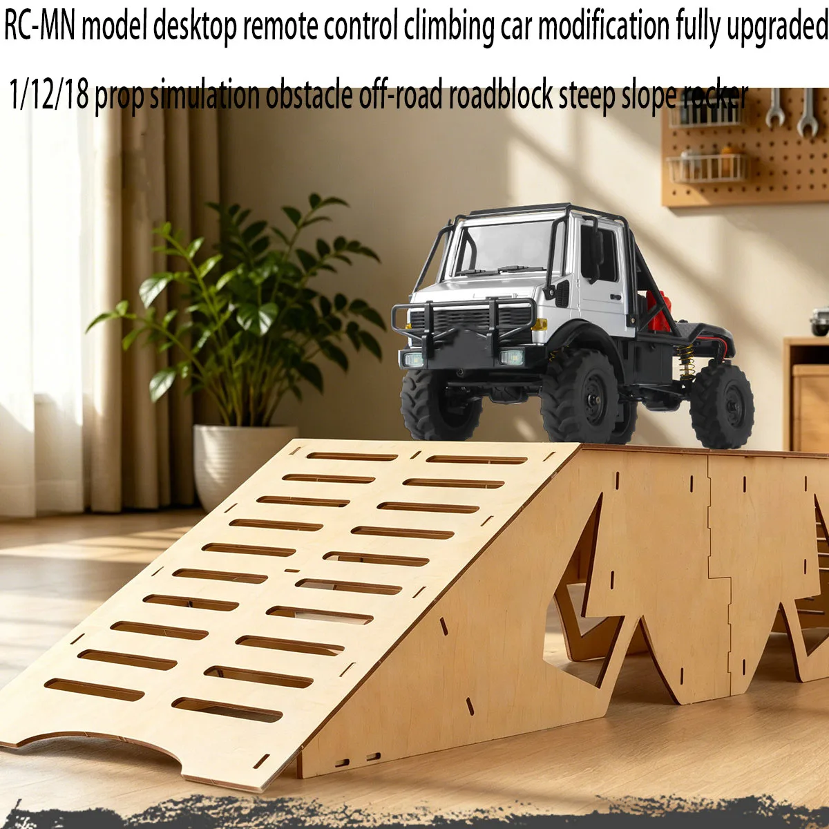 RC-MN model desktop remote control climbing car modification fully upgraded 1/12/18 prop simulation obstacle off-road roadblock